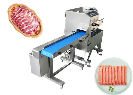 Gedünstete Schweinefleisch-Rindfleisch-Schneidemaschine-automatische gekochte Fleisch-Speck-Wurst-Schneidmaschine