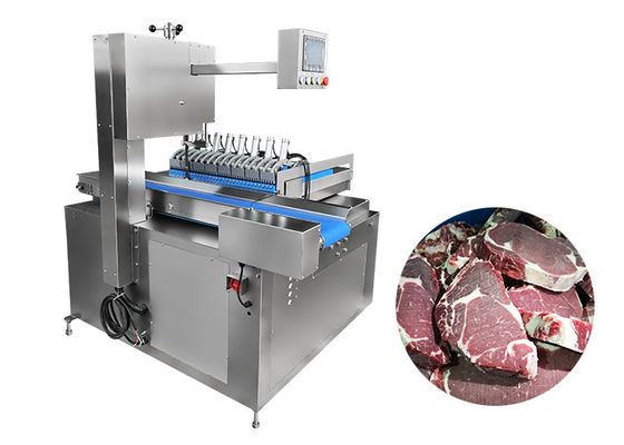 Hochgeschwindigkeits-Doppelsäge-Klingen Gefrorene Fleischband-Säge-Schneidemaschine mit großer In-Feed