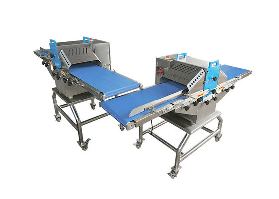 300 mm Gewerbliche Schweinefleischbauch Fleischstreifen und Würfel Schneidemaschine 500 kg/h