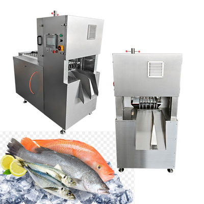 6-Klingen-Automatische vertikale Bandsäge-Maschine zum Schneiden von gefrorenem Fisch mit Touchscreen-Steuerung