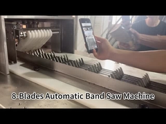 8-Blade Auto Fleischband Säge Schneider und gefrorene Fisch Schneidemaschine mit Touch-Control-Panel
