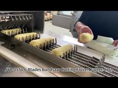 Neues Design 6-Klingen-Automatische Bandsäge-Schneidemaschine für gefrorenen Mais mit Sechs-Schnitt-System